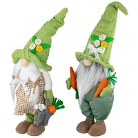 15" Gardening Gnomes Easter Figurines Set