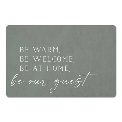 Be Warm Be Welcome Floor Mat, 27' x 18"