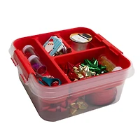 Simplify Red  2-Tier Gift Supply Storage Box