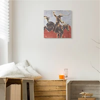 Stupell Industries Rustic Western Cowboy Wild Horse Lasso Canvas Wall Art