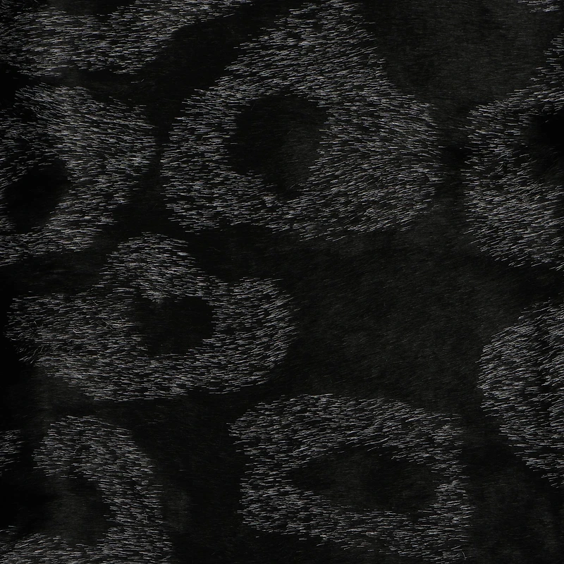 60" Black Cheetah Faux Fur Throw Blanket by Ashland®