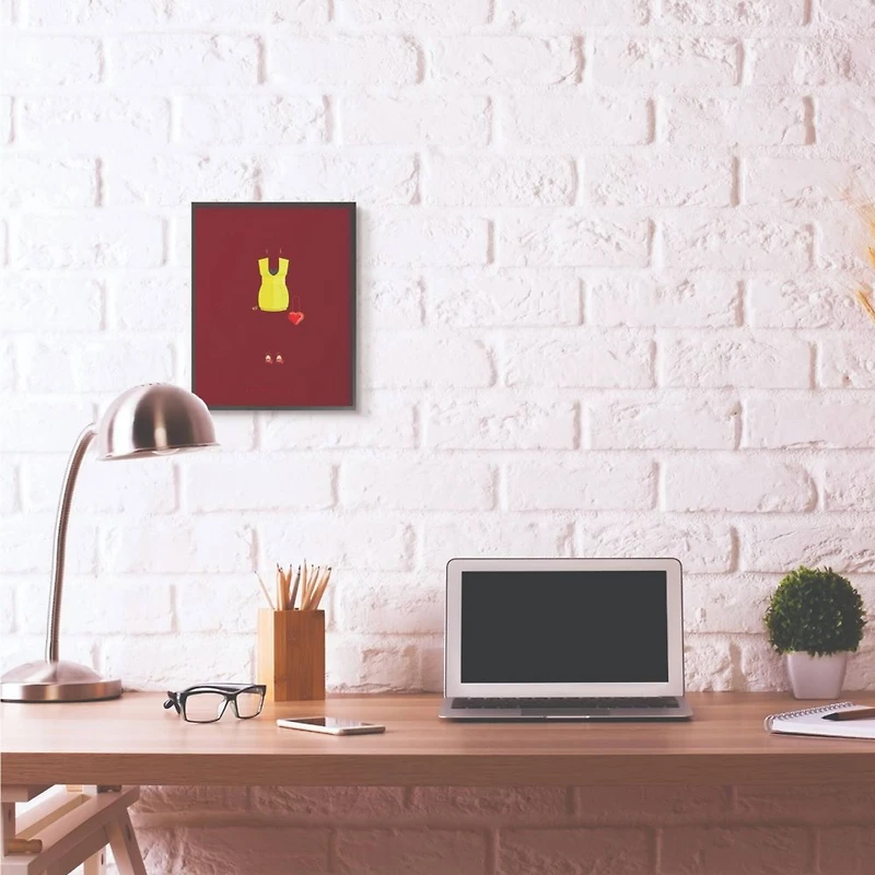 Stupell Industries Amy Winehouse Fashion Design in Black Frame Wall Art