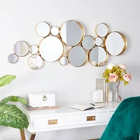 CosmoLiving by Cosmopolitan Gold Metal Modern Wall Mirror, 21" x 54"