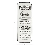 Black & White Metal Farmhouse Sign Wall Decor