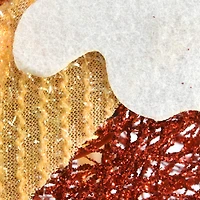 34" Santa & Reindeer Pulling Sleigh, Clear Lights