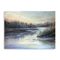 Silver Waters Landscape Canvas Giclee