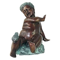 Design Toscano Child's Splashy Surprise: Spitting Frog Garden Statue