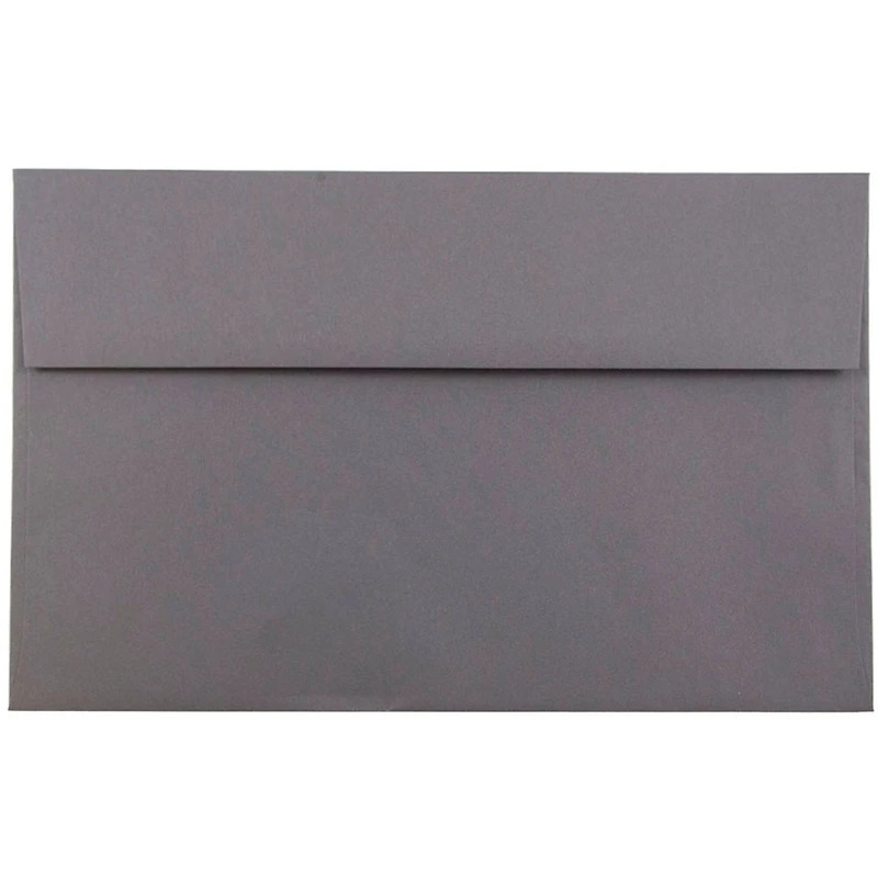JAM Paper 6" x 9.5" Dark Gray Recycled Invitation Envelopes