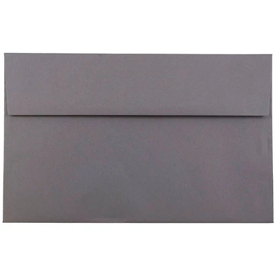 JAM Paper 6" x 9.5" Dark Gray Recycled Invitation Envelopes