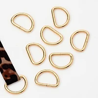 26mm Gold D-Rings, 8ct. by Bead Landing™