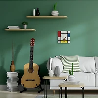 Stupell Industries Classical Mondrian Abstract Cat Painting Parody, 12" x 12"