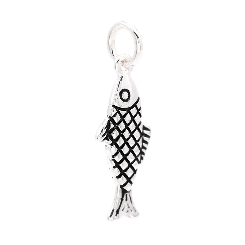 Silver Plated Fish Charm by Bead Landing™