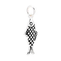 Silver Plated Fish Charm by Bead Landing™