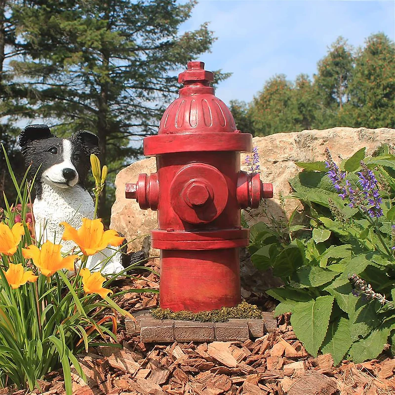Design Toscano 14" Dog's Second Best Friend Fire Hydrant Statue