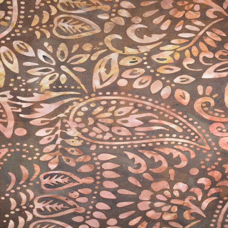 Feldman Premium Indonesian Batik Brown Paisley Fabric