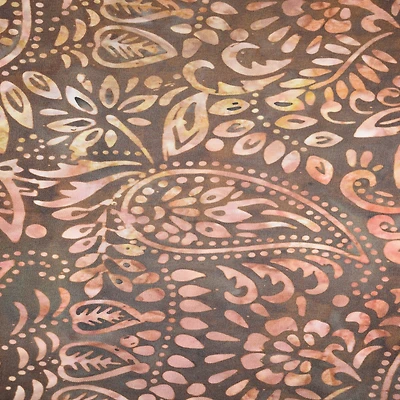 Feldman Premium Indonesian Batik Brown Paisley Fabric