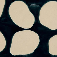 Hello Honey® 18" Blue & White Wax Relief Dots Stoneware Platter