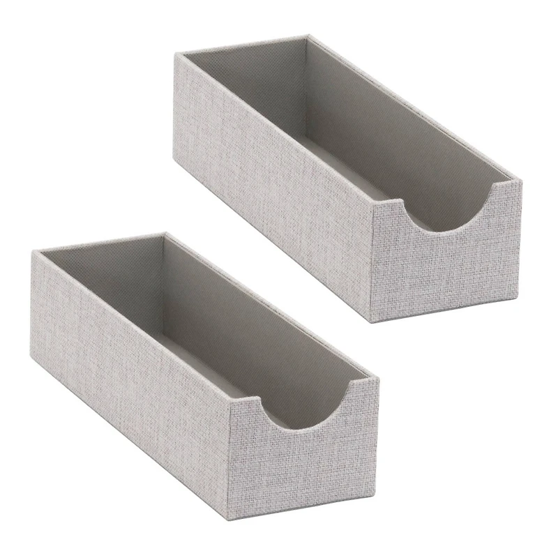 Household Essentials 12" Gray Narrow Accessory Organizer Trays, 2ct.