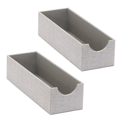 Household Essentials 12" Gray Narrow Accessory Organizer Trays, 2ct.