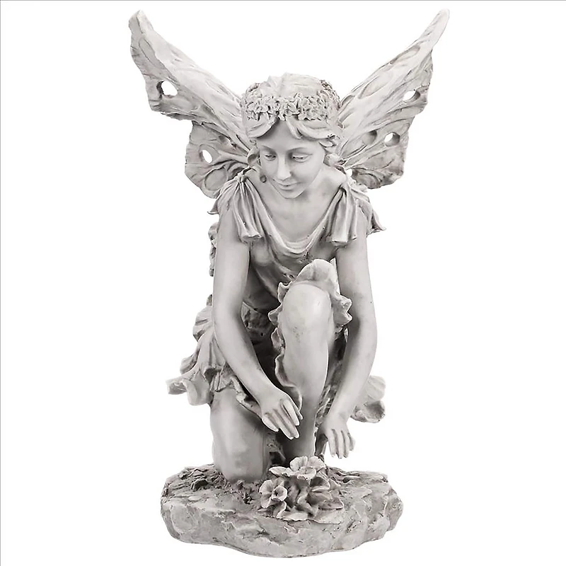 Design Toscano 17" Fiona the Flower Fairy Sculpture