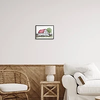Stupell Industries Rustic Americana Barn Framed Giclee Art