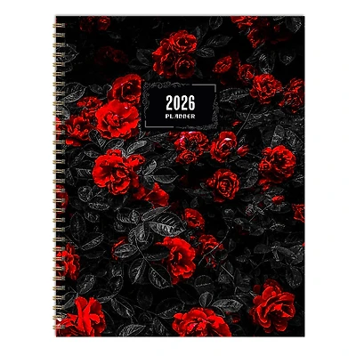 2026 Red Roses Large Weekly Monthly Planner
