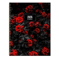 2026 Red Roses Large Weekly Monthly Planner