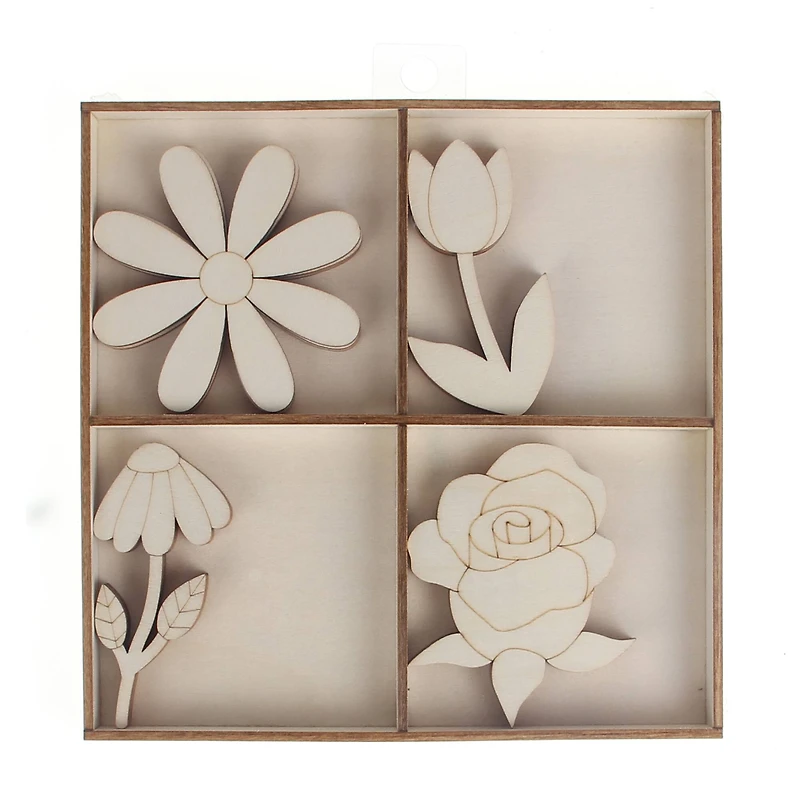 Flowers Plywood Shapes by Make Market®
