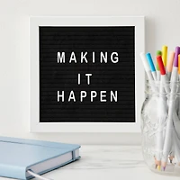 8" x 8" Black Felt Letter Board by Make Market®