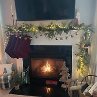 18.25'' Green Wooden Believe Christmas Snow Sled Decoration