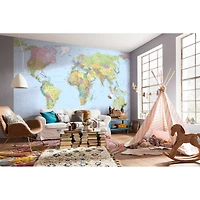 Komar World Map Mural