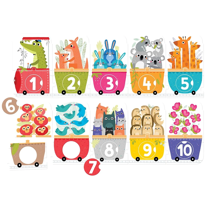Banana Panda Make-a-Match Puzzle Number Train