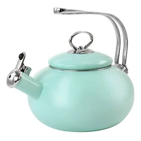 Martha Stewart 1.5qt. Mint Enamel on Steel Stovetop Tea Kettle
