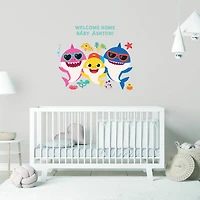 RoomMates Baby Shark Peel & Stick Giant Wall Decal Set with Alphabet