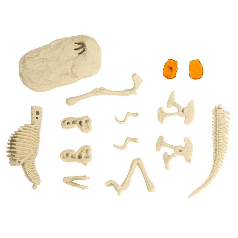 Thames & Kosmos Jurassic World: Dominion Dinosaur Dig Blue, T. Rex & Amber