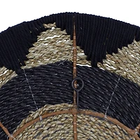 Set of 3 Black Cotton Rustic Wall Decor 24", 20", 16"