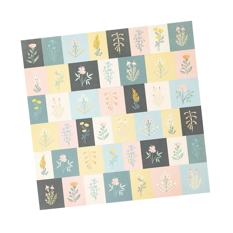 Maggie Holmes Perforated Cardstock With Gold Foil Accents Parasol Specialty Paper, 12" x 12"