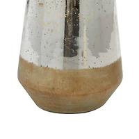 The Novogratz 9" Gold Glass Modern Candlestick Holder