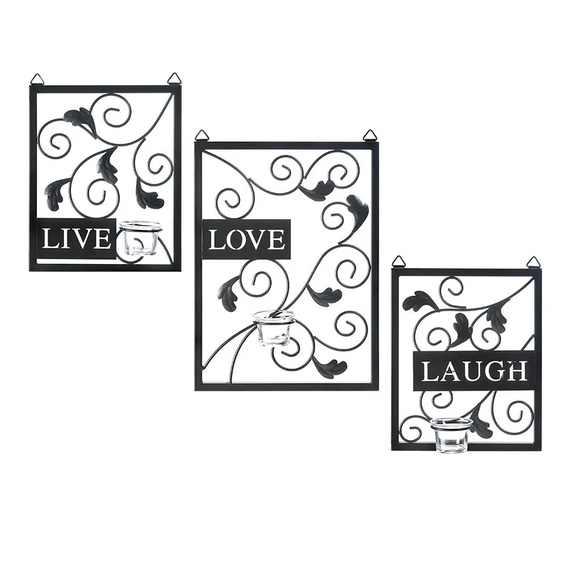 Live Love Laugh Candleholder Wall Décor