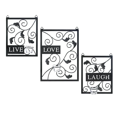 Live Love Laugh Candleholder Wall Décor