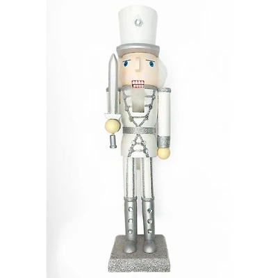 Wizardi 15" Classic Wooden Nutcracker the Swordsman Festive Decoration