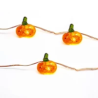 12ct. Warm White LED Pumpkin Icon String Lights by Ashland®