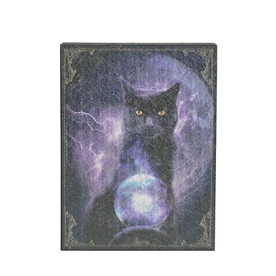 8" Cat with Crystal Ball Tabletop Décor by Ashland®