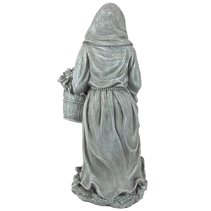 Design Toscano 16" St. Fiacre the Gardener's Patron Saint Outdoor Statue