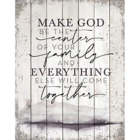 Make God Be The Center Wood Plaque