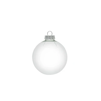 Whitehurst 8ct. 3.5" Clear Glass Ball Ornaments