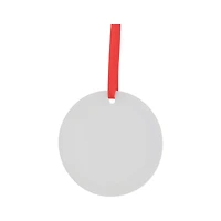 Craft Express 3" White Acrylic Sublimation Ornaments, 25ct.