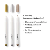 Cricut Joy™ 1.0mm Permanent Metallic Markers, 3ct.
