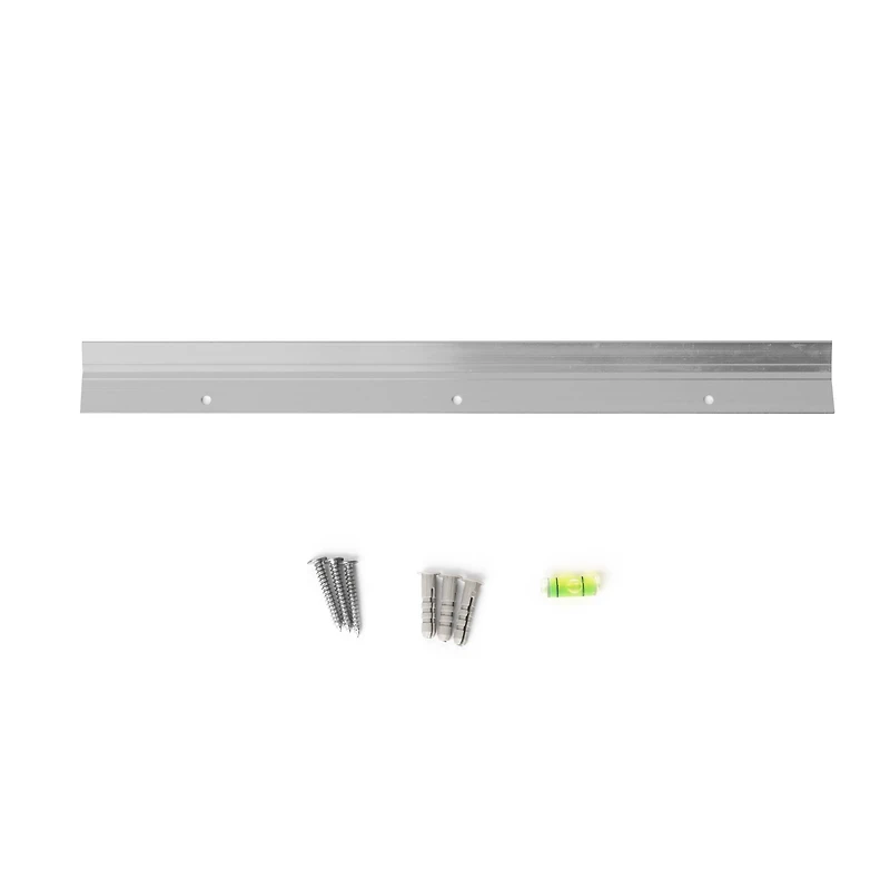 Head West® Glossy Chrome Float Rectangular Wall Mirror