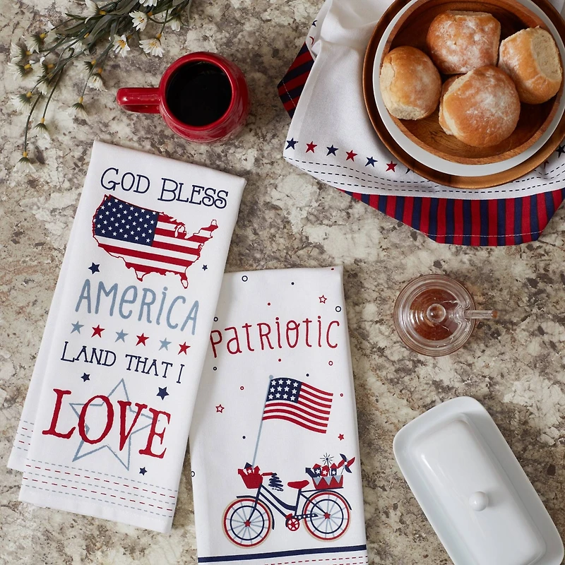DII® Americana Printed Dishtowel Set